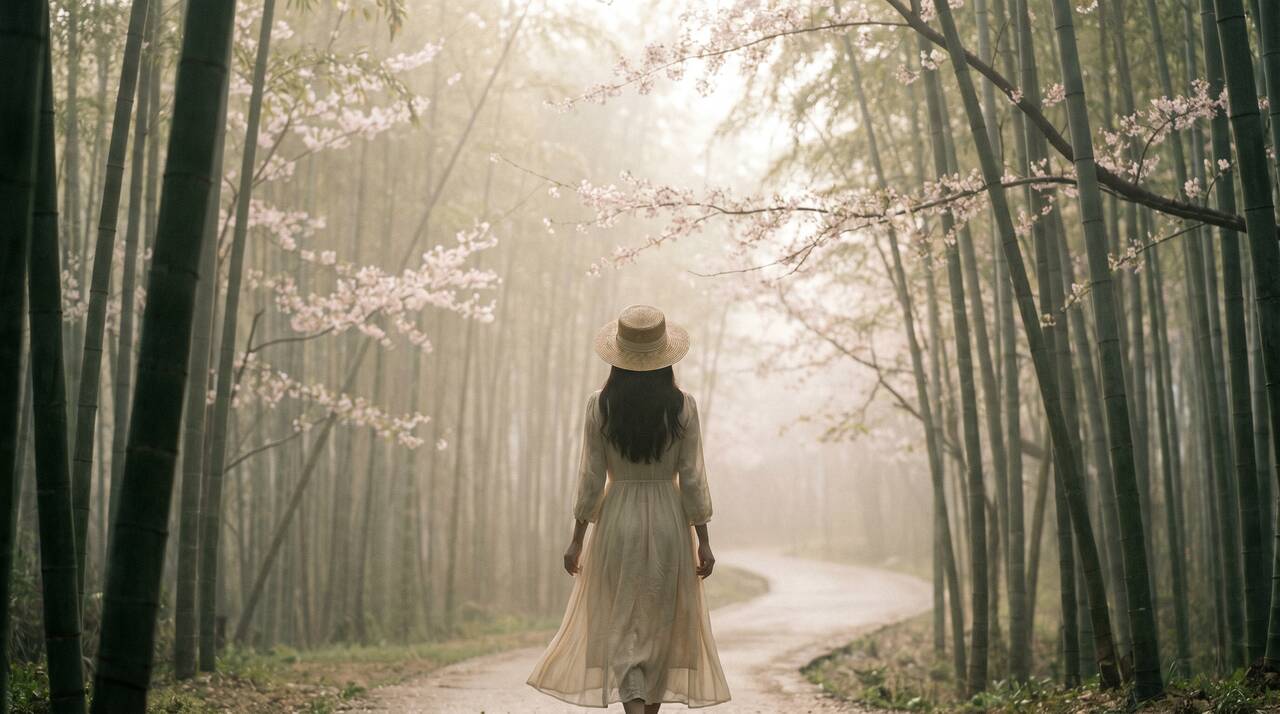 樱花视频 - 竹林樱花慢生活治愈影像 - www.thwamza.cn
